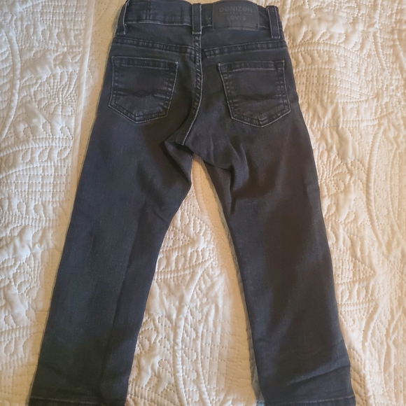 Levis Denizen tapered little boys size 4 regular black wash jeans - Picture 2 of 4